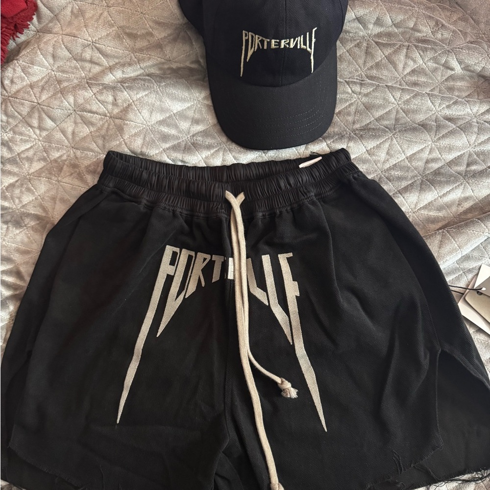 Rick Owens Black Athletic Shorts